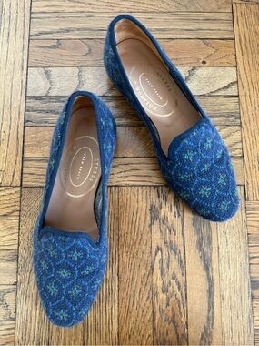 STUBBS & WOOTTON Needlepoint Loafers - Size 6 💙💚